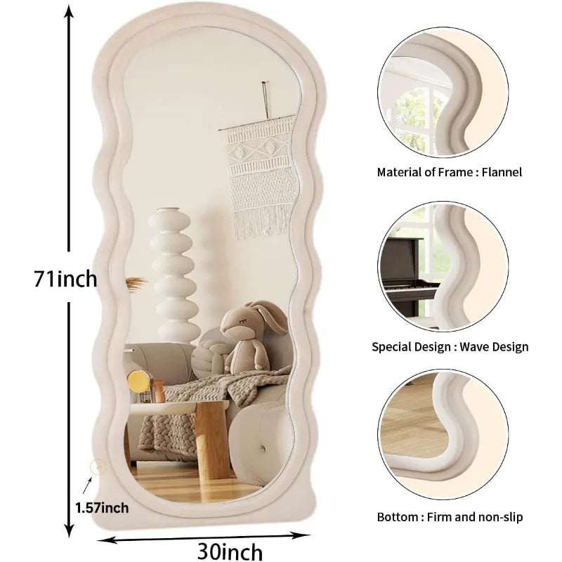 71" x 30" Swirly Full Length Mirror