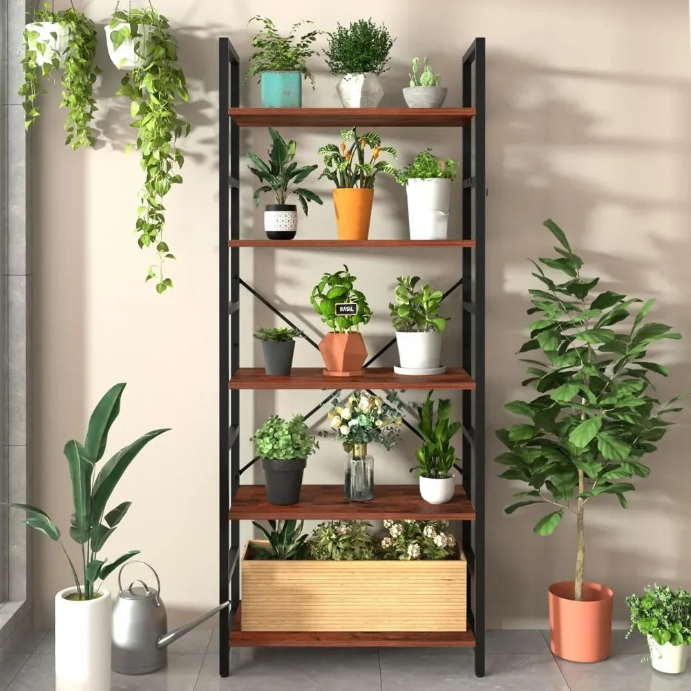 62"H x 23"W 5 Tier Bookshelf