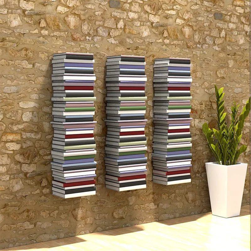 2-Piece Invisible Floating Bookcase Suit