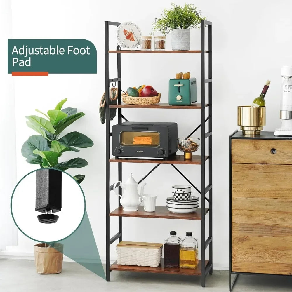 62"H x 23"W 5 Tier Bookshelf