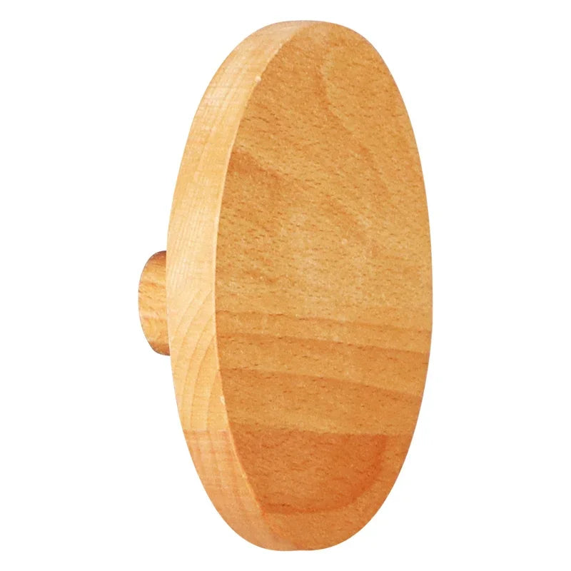 3-Piece Italian Wood Knob Coat-Hooks