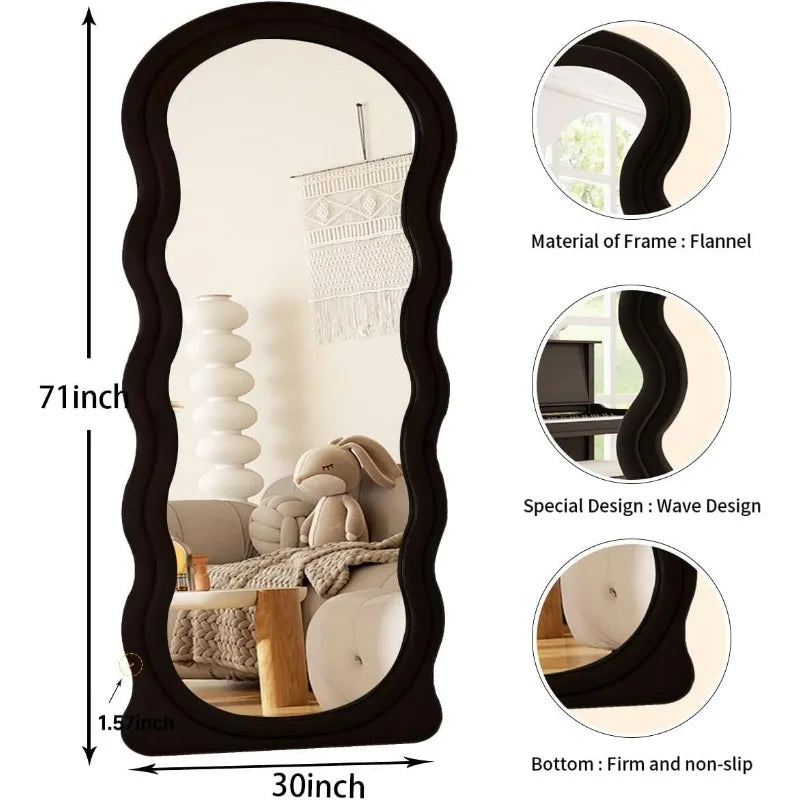71" x 30" Swirly Full Length Mirror