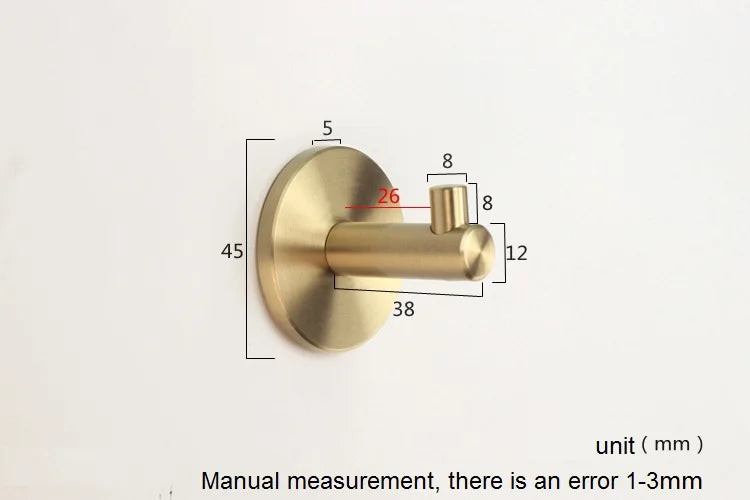 Icelandic Brass Brushed Coat Hook