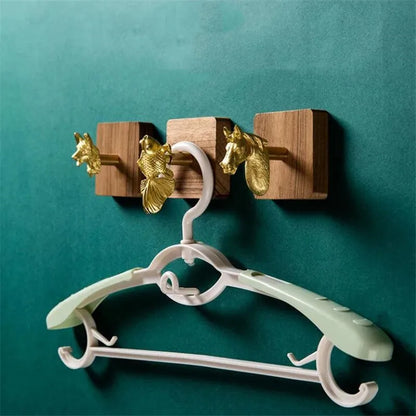 Egyptian Brass Animal Towel Hook