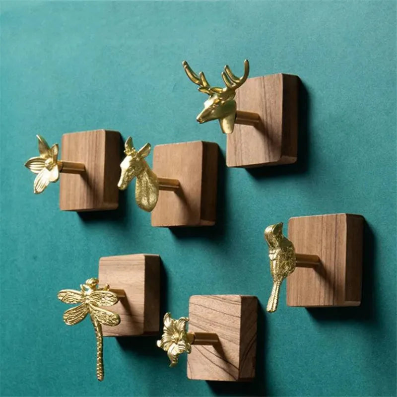 Egyptian Brass Animal Towel Hook