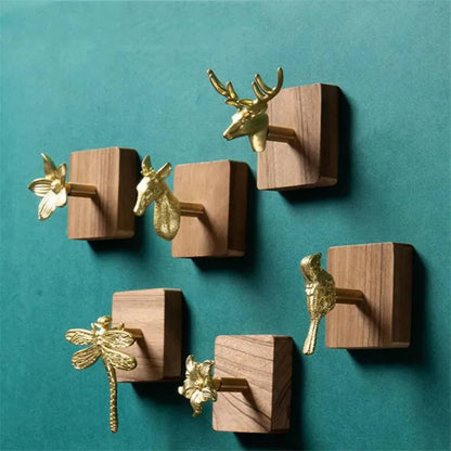 Egyptian Brass Animal Towel Hook