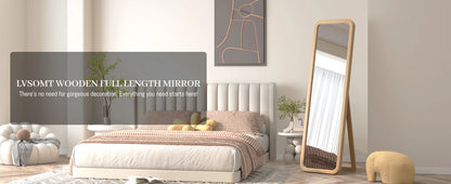 63" × 18” Wooden Full Length Mirror