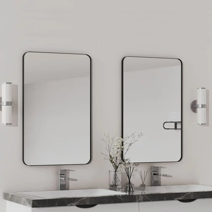 24" x 36" Round Corners 2-Pack Bathroom Mirrors