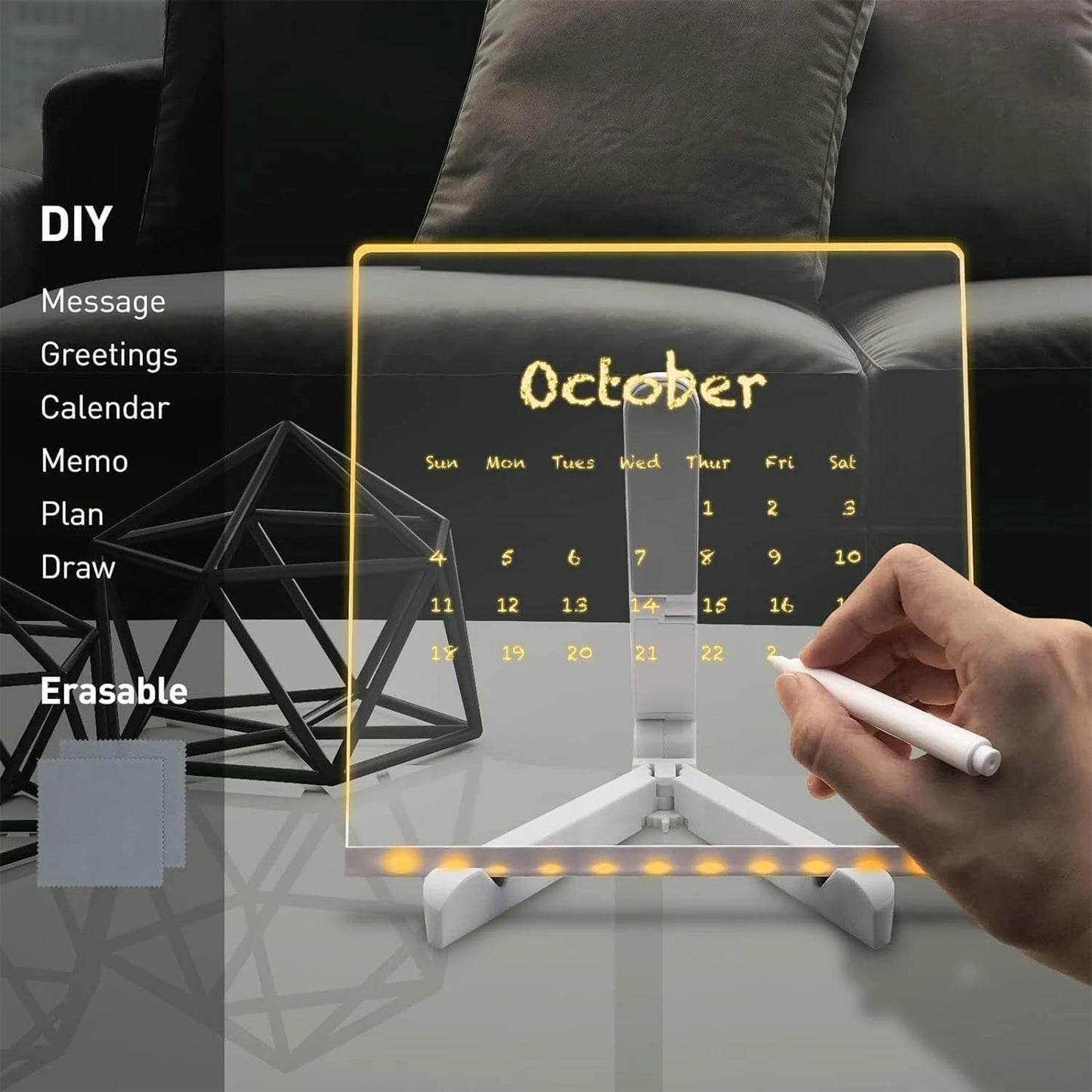 XL Light Up Dry-Erase Messenger Board