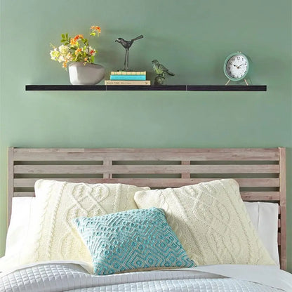 16"W x 1" x 6.6"D Durable Faux Wood Floating Shelves