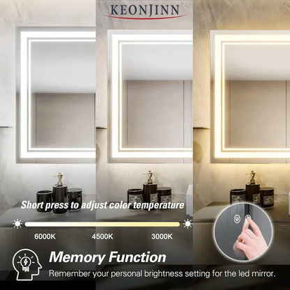 40" x 24" LED Bathroom Vanity Mirror