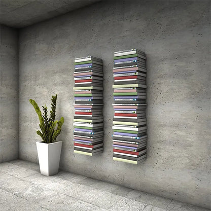 2-Piece Invisible Floating Bookcase Suit