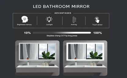 36" x 28" LED Bathroom Vanity Mirror