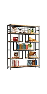 12"D x 70"W x 70"H Triple-Wide Multi-Level German Industrial Bookcase