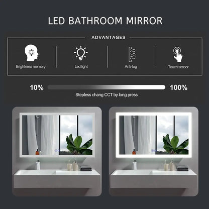 36" x 28" LED Bathroom Vanity Mirror