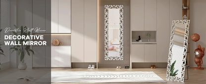 63" x 21" Full Length Body Mirror with Decorative Frame