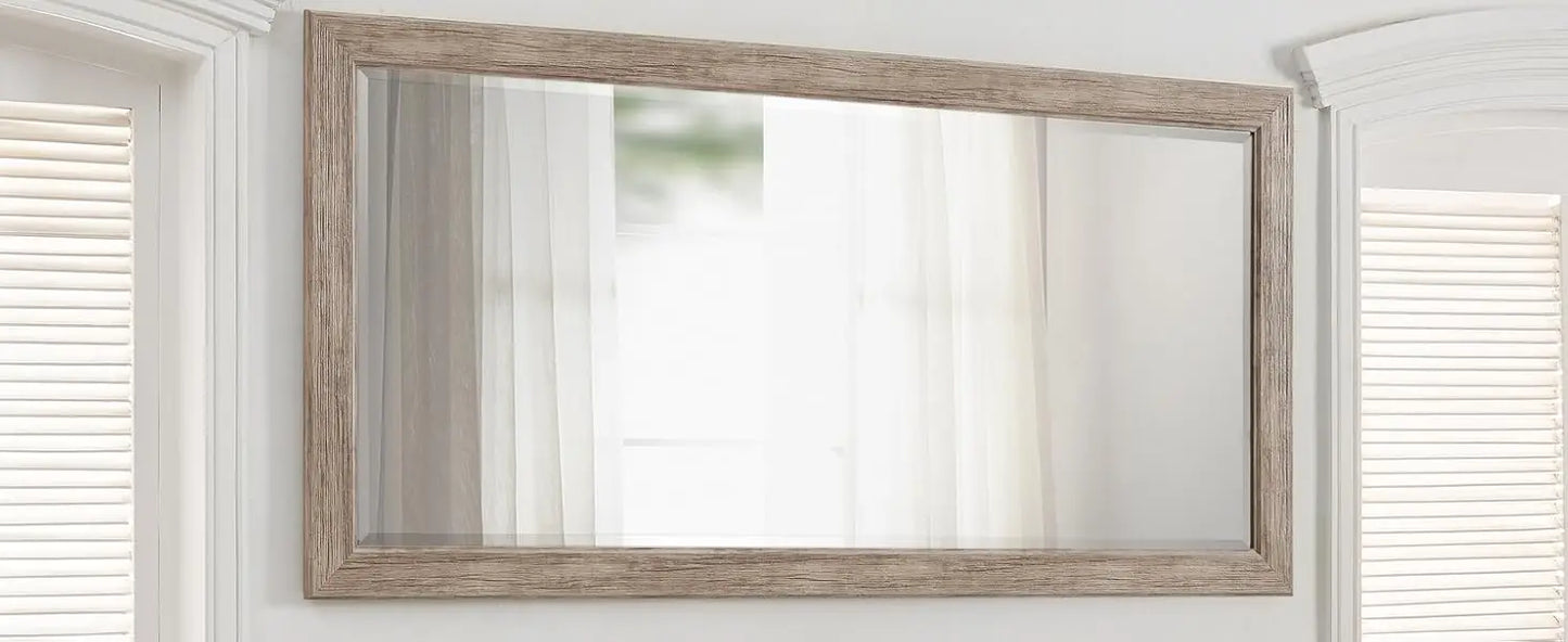 66" x 32" Full Length Mirror with Thick Wood Frame