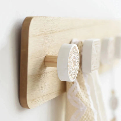 3-5 Aged-Nordic Wooden Coat Hooks