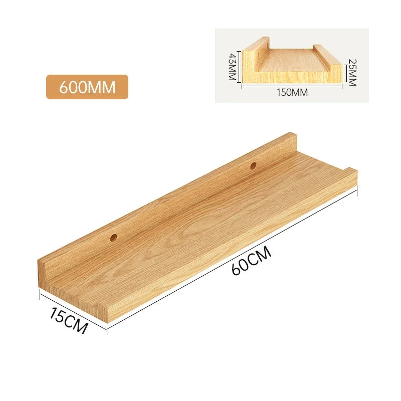 23.6"W x 6"D California Wood Floating Shelves