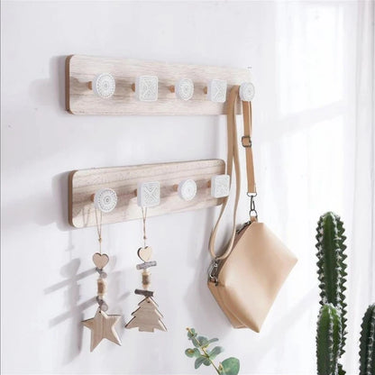 3-5 Aged-Nordic Wooden Coat Hooks