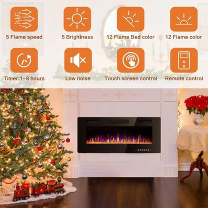 50" Ultra-Thin Electric Fireplace
