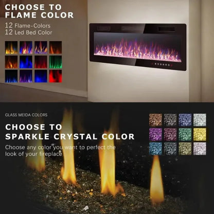 50" Ultra-Thin Electric Fireplace
